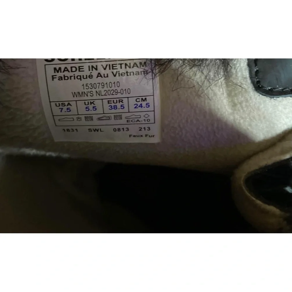 Sorel Women's Black Faux-Fur Lace-Up Winter Boots - Picture 5 of 6